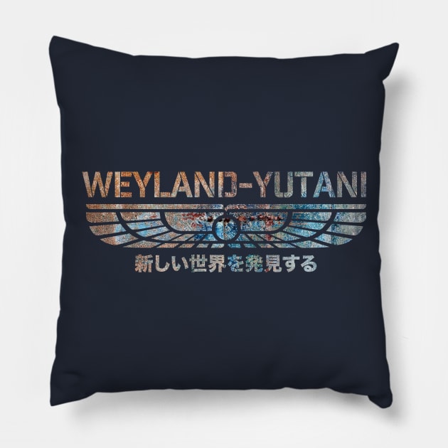 Weyland-Yutani Pillow by MindsparkCreative