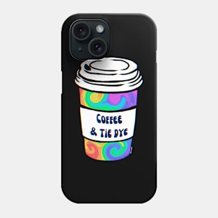 Rainbow Tie Dye Coffee Phone Case