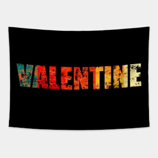 Valentine Typography vintage Tapestry