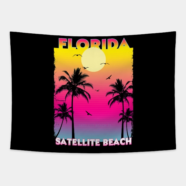 Satellite Beach Florida Fl Tapestry by SunsetParadise