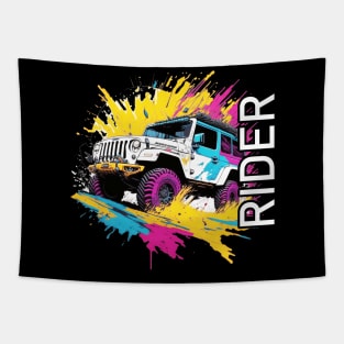 Rider vintage retro design Tapestry