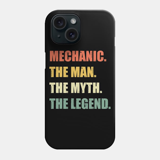 Mechanic The Man The Myth The Legend   Mechanic T Shirt Phone Case by Murder By Text