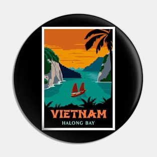 Halong Bay Vietnam Travel and Tourism Advertising Print Pin