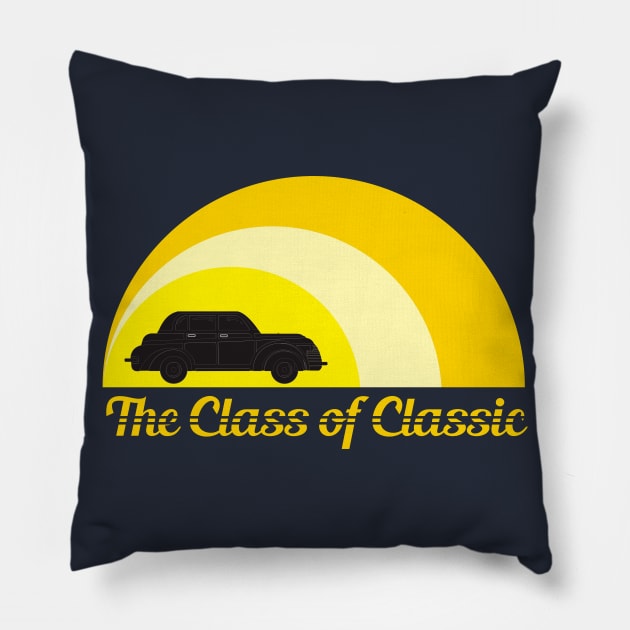 The Class Of Classic Car Pillow by radeckari25