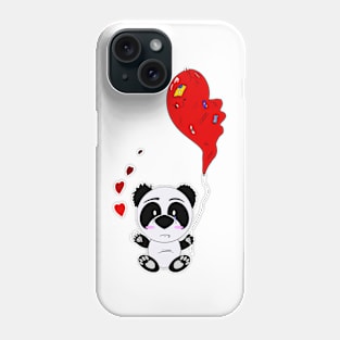 Sad valentines Panda Phone Case