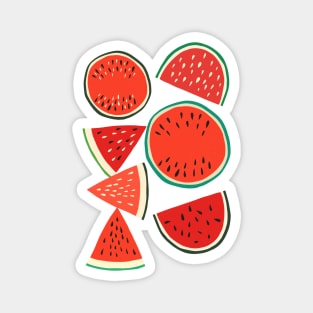 Sliced Watermelon Magnet