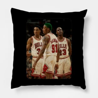 The Big Three in Bulls Chicago #2 Pillow