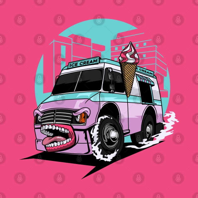 ICE CREAM CAR MONSTER by beanbeardy