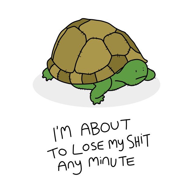Grumpy Turtle - Turtle - Phone Case