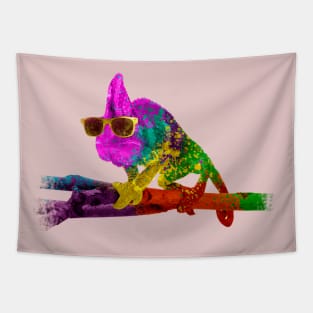 Funny Chameleon Tapestry