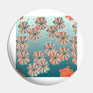 orange blossom pattern by Lisa Casineau Pin