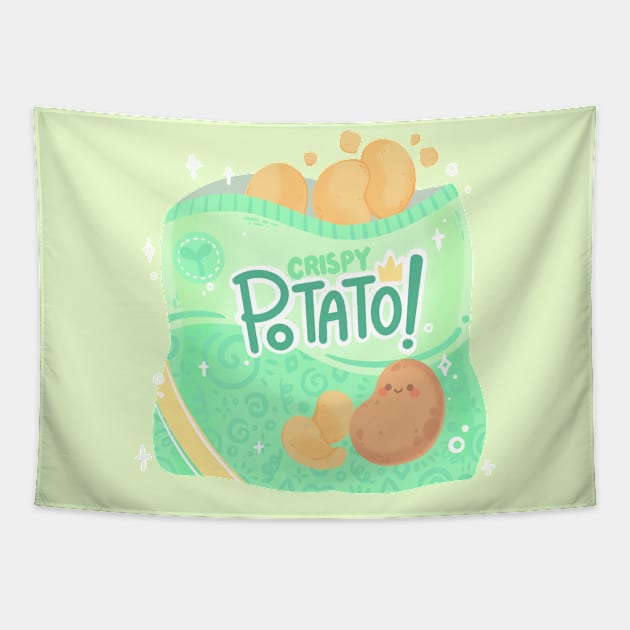 potato chip Tapestry by BiillustrationID