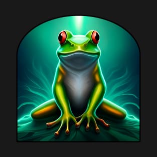 Froggy Animal Spirit (21) - Trippy Psychedelic Frog T-Shirt