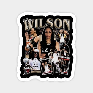 A'Ja Wilson Vintage Bootleg Magnet