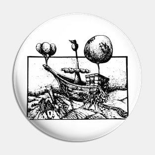 flying balloon ships Pin