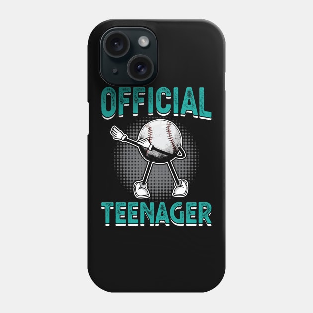 Official Teenager 13th Birthday Dabbing Basketball Phone Case by Peco-Designs