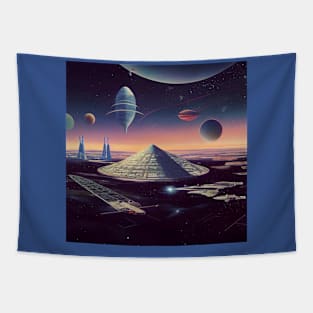 Interplanetary Spaceport Tapestry