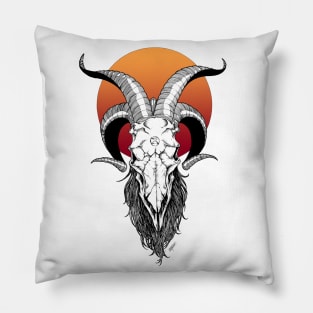 Extinction - Sunset Skull Pillow