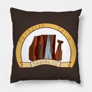 Paradise Falls Travel Co. Pillow