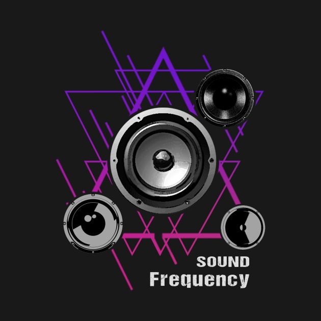 Techno EDM Sound Frequency Speaker by shirtontour