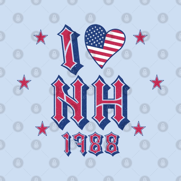 I Love NH - 1788 by Blended Designs