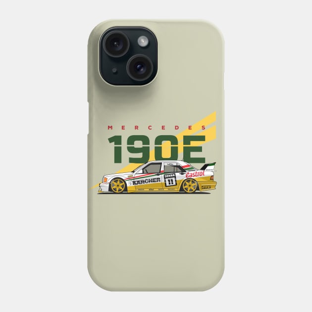 MERCEDES BENZ 190E DTM RACING Phone Case by shketdesign