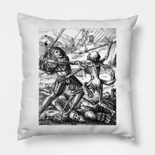 The Knight - the Dance of Death - Hans Holbein Pillow