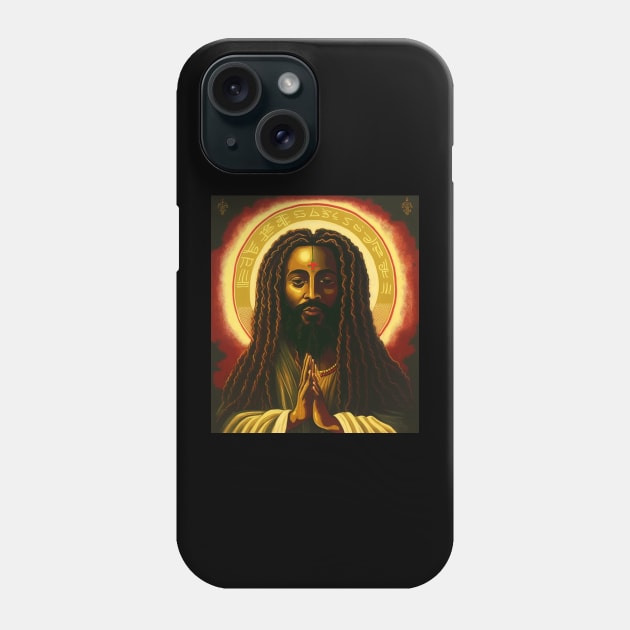 Afro African, Jesus Rasta Style, Jah Phone Case by dukito