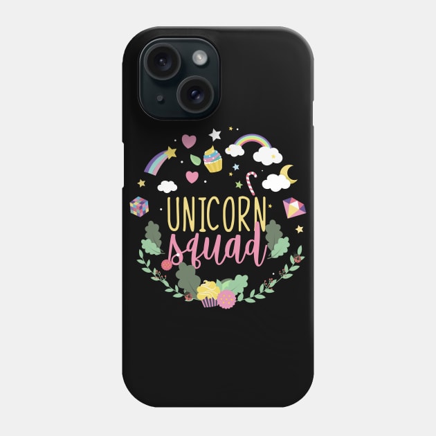 Unicorn Squad Phone Case by Imutobi