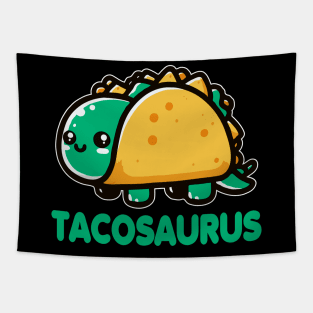 Tacosaurus Cute Taco And Dinausor Tapestry