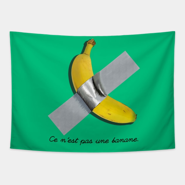 Ce N'est Pas Une Banane. Tapestry by SteelWoolBunny