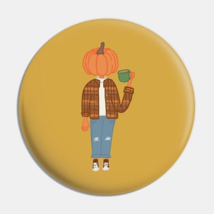 Pumpkin Man Pin