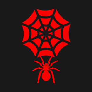 Red spider web T-Shirt