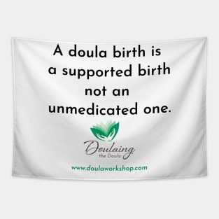 Doula Birth Supported Birth logo below Tapestry