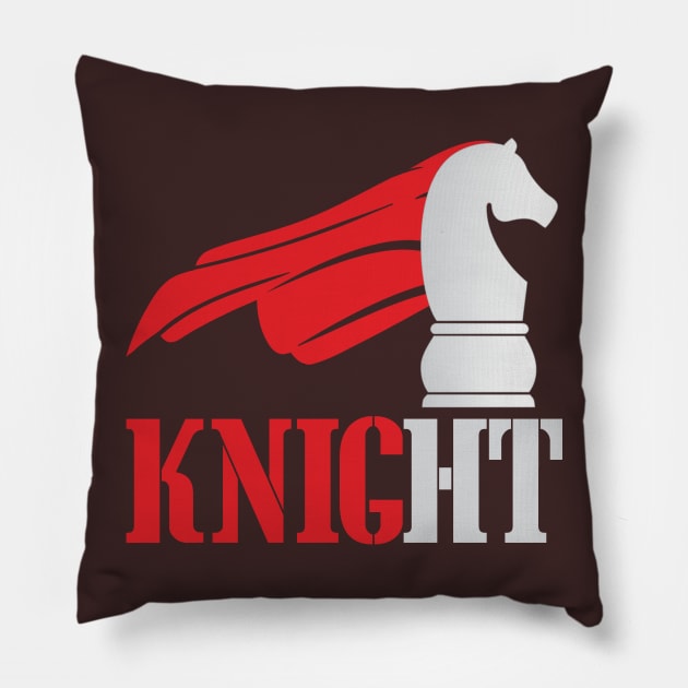 chess player Knight Horse Equestrianism Pillow by onalive