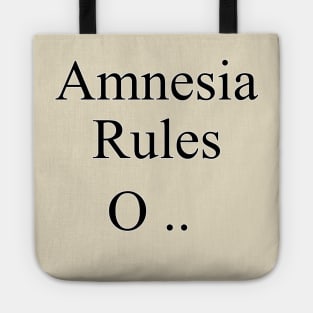 Amnesia, Memory Loss Funny Apparel Tote