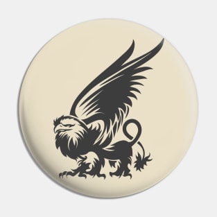 Griffin Engraving Emblem Pin