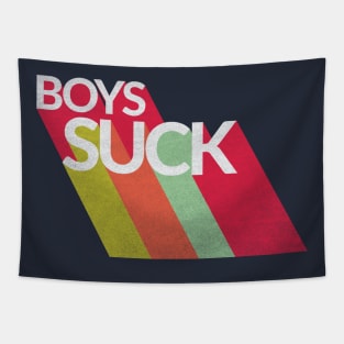 Boys Suck Retro Vintage Tapestry