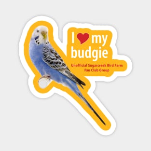 blue budgie Magnet