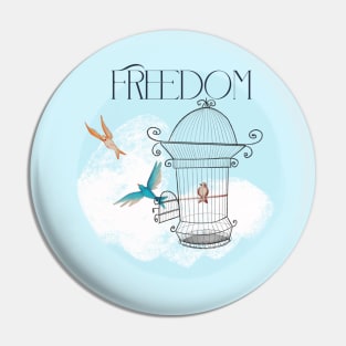 Freedom birds Pin
