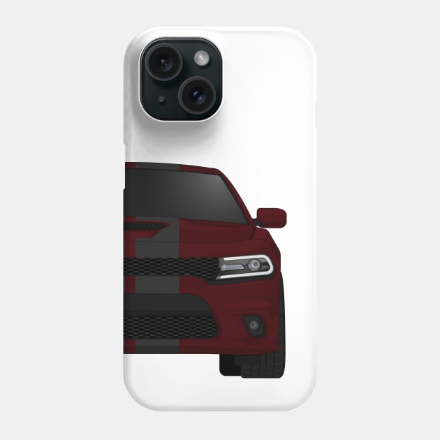 Charger Octane-Red + Stripes Phone Case by VENZ0LIC