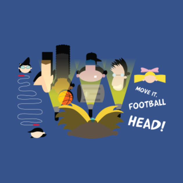 Move It Football Head Hey Arnold Onesie Teepublic