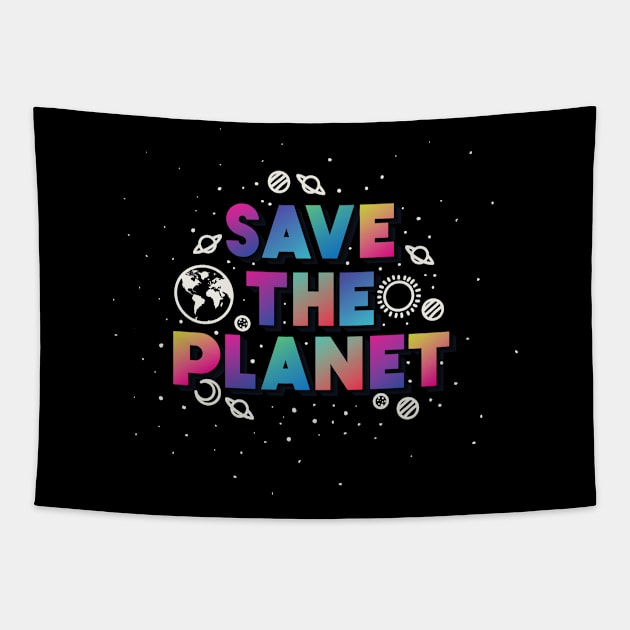 Save the Planet Tapestry by FunnyStylesShop