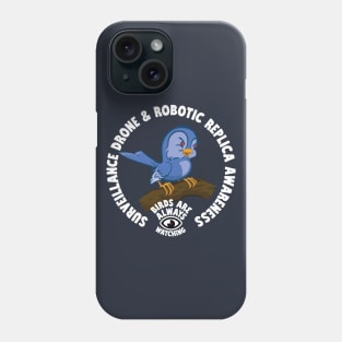 Surveillance Drone and Robotic Replica Awareness Phone Case