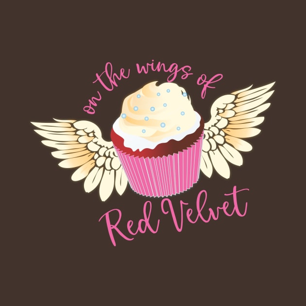 Red velvet cupcake angel wings baking bakery sweets by BigMRanch