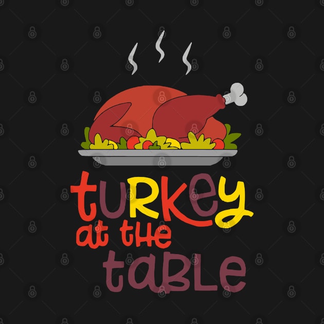 Turkey at the Table by Glenn Landas Digital Art