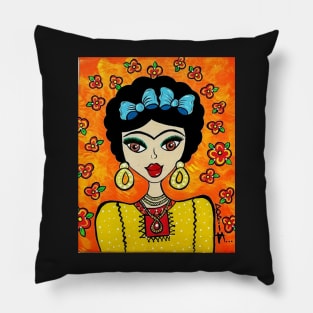 Fridi_baby naranja Pillow