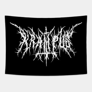 Krampus christmas death metal style Tapestry