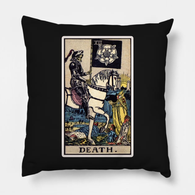 XII. Death Tarot Card Pillow by wildtribe