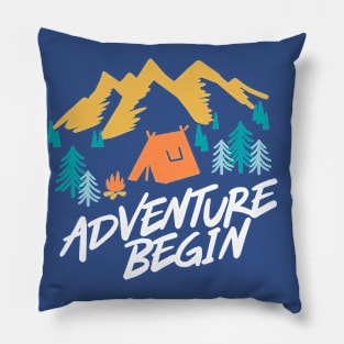 Adventure Camping Begin Pillow